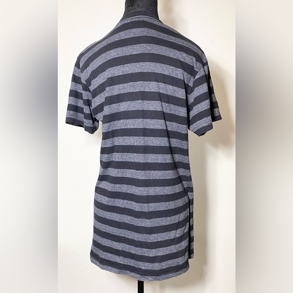 Cotton Regular Fit Striped Round Neck T-shirt Purple and Black 2 Pc - Picture 8 of 8